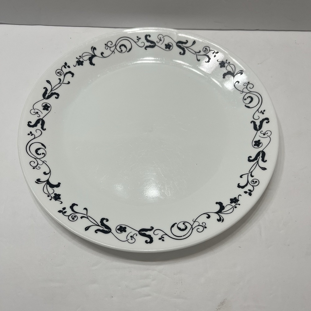 Correlle Vitrelle Dinner Plate 10.75" Replacement Garden Getaway White Black
